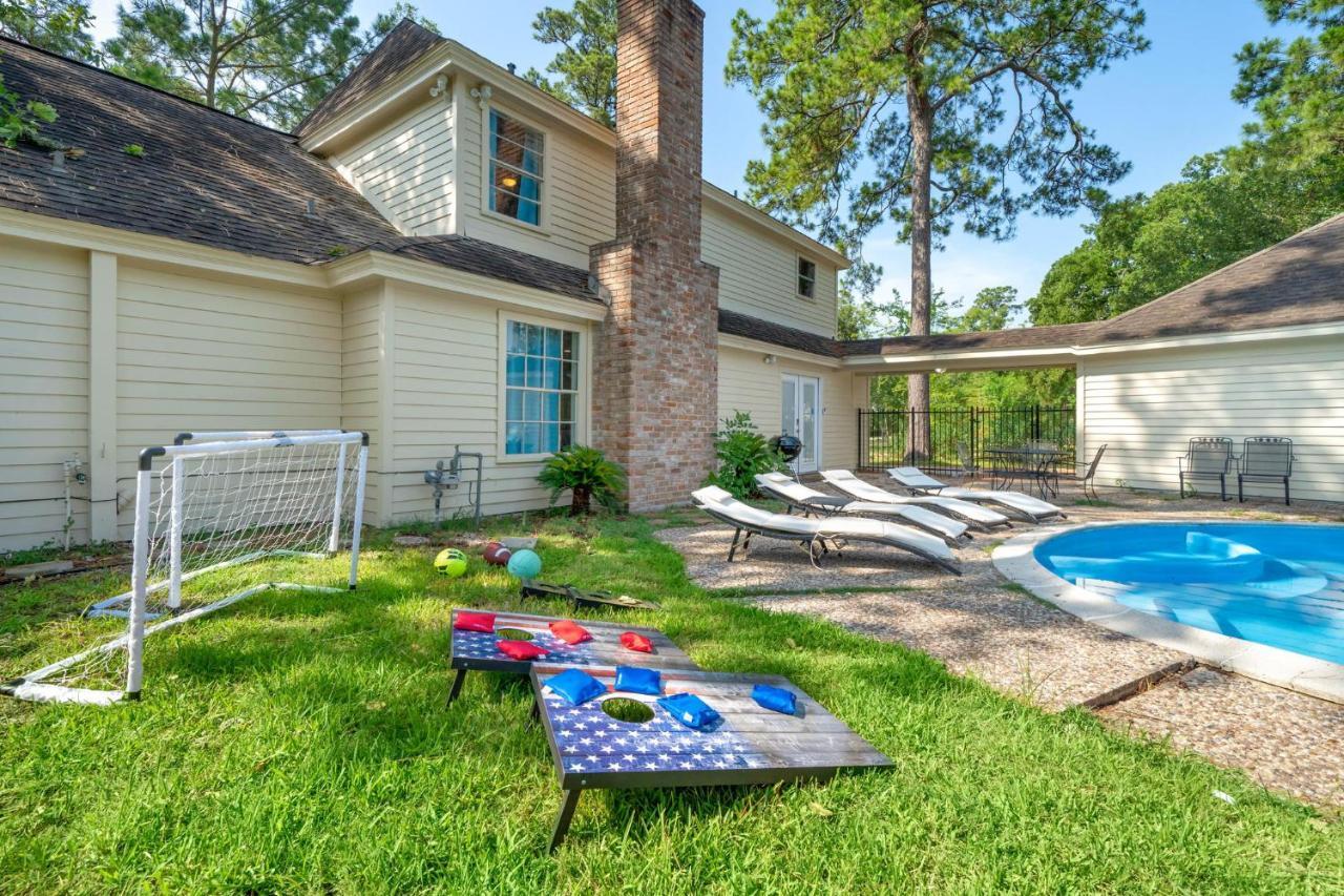 休斯敦Pool Oasis Games Wifi Bbq Yard Sleep 16别墅 外观 照片